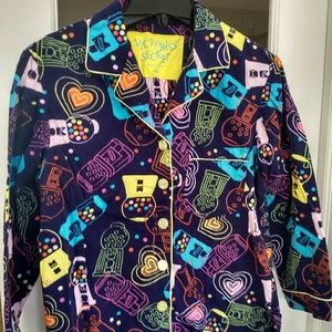 Victoria's Secret Flannel Gumball Machine Print PJ